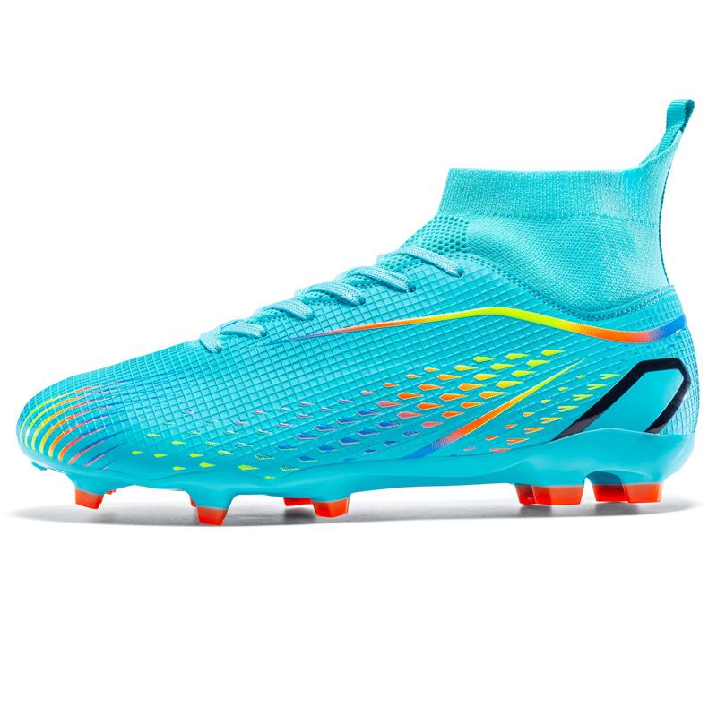 High-Top Football Shoes, Broken Nail Sneakers, Genuine Long Nails, Non-Slip Adult Children'S Sports Shoes, Men'S Professional Training Shoes