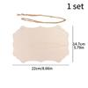 Unfinished Wood Boards Blank Wood Signs with Hanging Ropes Door Hanger DIY Wooden Sign Paintings Art Carving Crafts Wood Chips