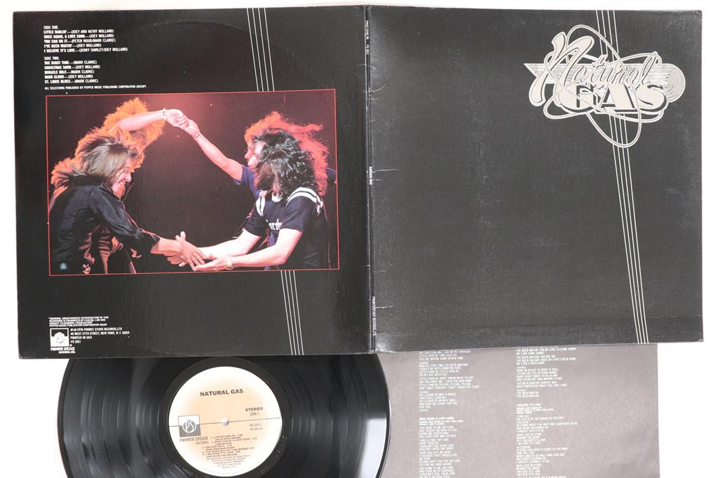 LP Record NATURAL GAS - Natural Gas PS2011 PRIVATE STOCK 1976 US Rock Used