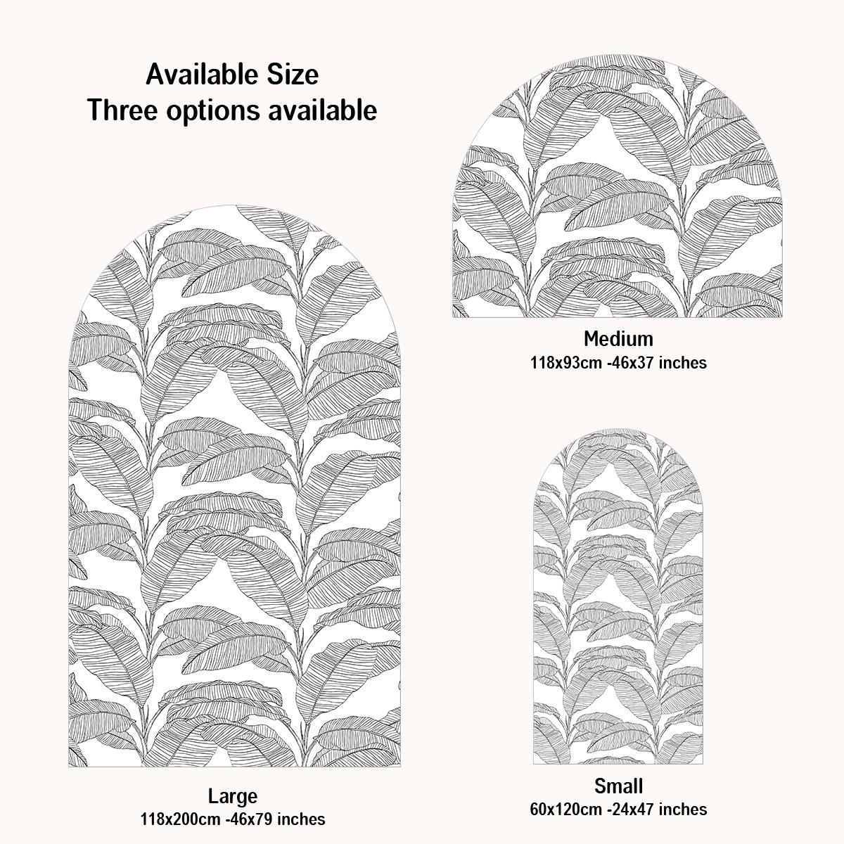 

Creative Plants Nordic Simple Arch Bedroom Living Room Entrance Home Decoration Wall Sticker Self-Adhesive Wall Sticker S：60x120cm