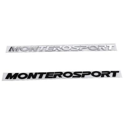 MONTERO SPORT Logo Hood Badge Label Car Stickers for Mitsubishi Montero 3D Logo Front Head Rear Trunk Refit Decals Accessories