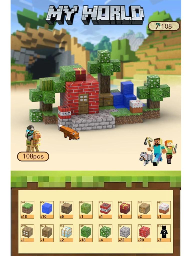 Magnetische Blockwelt: DIY Bausteine - Lernspielzeug für Kinder