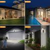 Solar Foldable Wall Lamp Auto-Dimming Zero Electricity Cost 3 Lighting Mode IP65 Waterproof Solar Light for Porch Garage Pathway