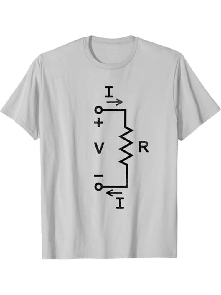 Ohms Law VIR Circuit Diagram Graphic Tee Comfortable Cotton TShirt for Unisex S