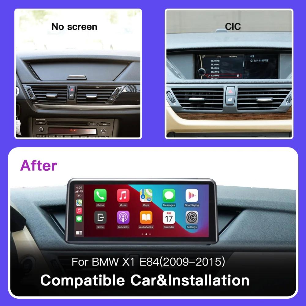 AUTOabc Drahtlose Linux carplay Android Auto Multimedia Display Für BMW X1 E84 2009-2015 CIC Navigation Video Wiedergabe
