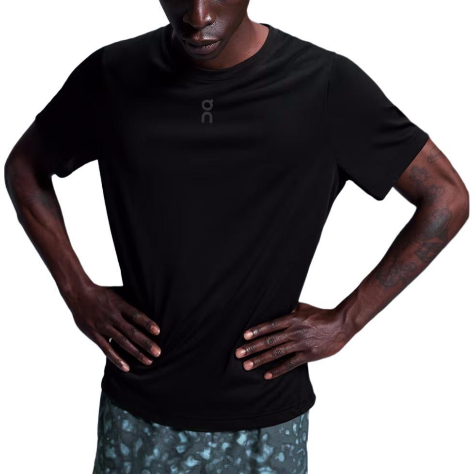 On Trail-T Atmungsaktives Fashi Schweißableitendes Kurzarm-T-Shirt Herren Tops Schwarz 1ME30070553