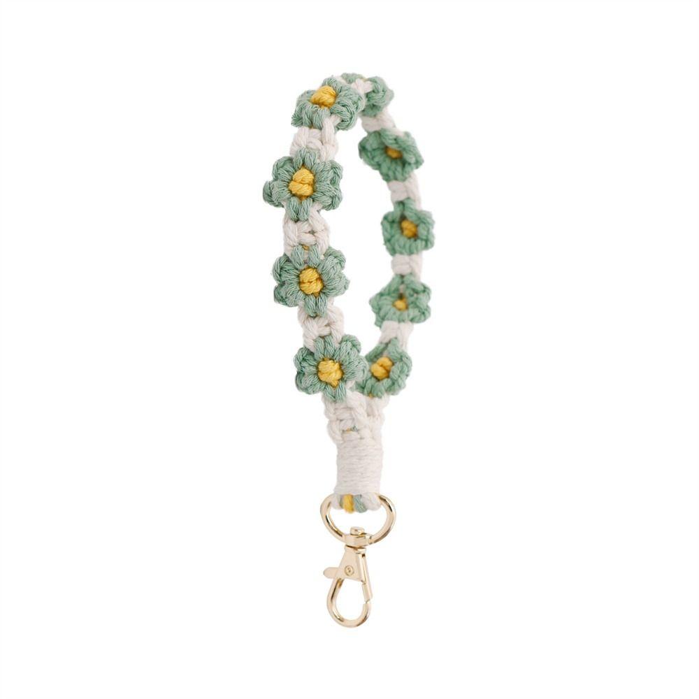 Handwoven Keyring for Women Girls Keychains Cell Phone Strap Phone Wristband Phone Case Rope