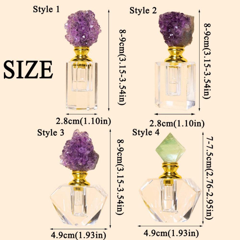 Empty Crystal Perfume Bottle Refillable Essential Oil Diffuser Bottle  Travel Cosmetic Containers