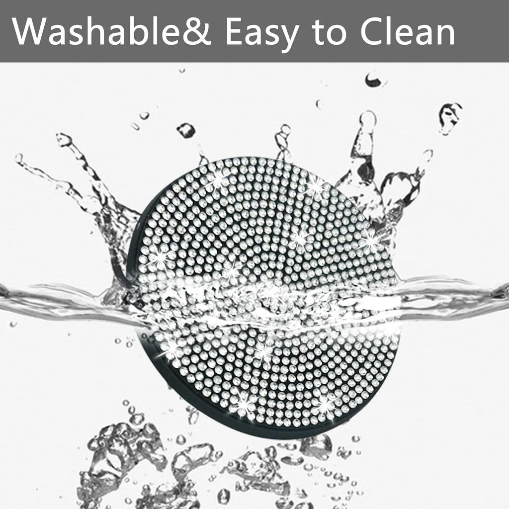 2ks módní bling držák na pohár do auta podtácek protiskluzový nárazuvzdorný univerzální vložka bling krystalový kamínkový automobilový interiérový doplněk pro ženy