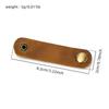 Practical Small Gifts, First Layer Cowhide Hub, Earphone Cable Buckle, Storage Buckle, Gift Winder, Data Cable Accessories.