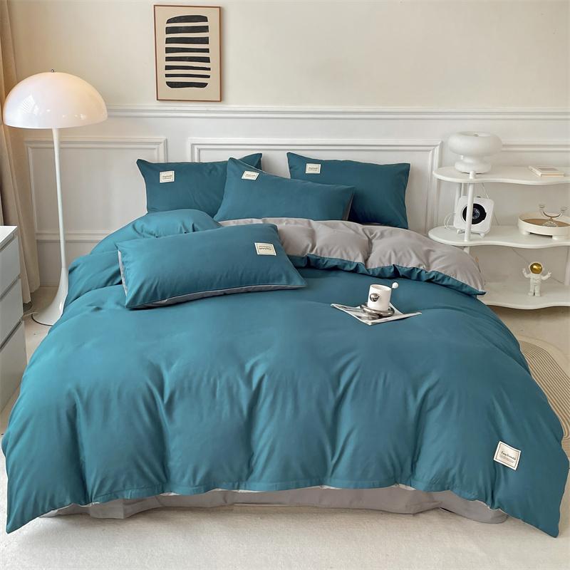 Solid Color Duvet Cover Polyester Quilt Cover 150x200 Comforter Cover Girls Boys Room Bedding funda nordica (No Pillowcase)