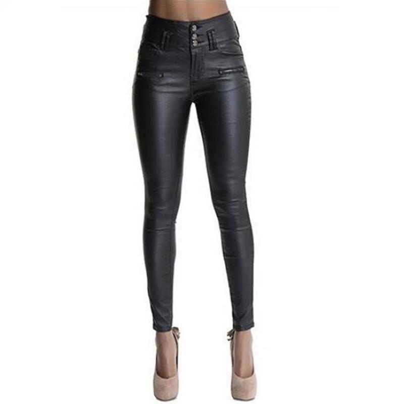 Womens Sexy Fashion Faux Leather Tight Pants With Premium Quality And Timeless Appeal
