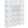 vidaXL Modularer Schrank mit 14 Fächern Weiß 37x146x180,5 cm
