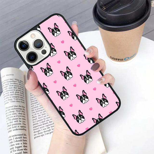 Cute French Bulldog Phone Case Cover For iPhone 17 Air 16 15 14 Plus For Apple 16 11 12 13 Pro Max Coque