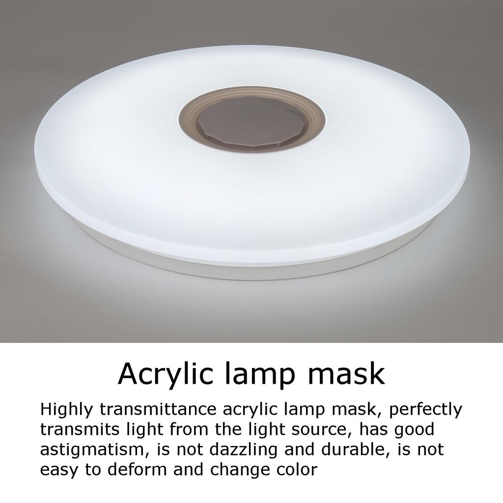 Lampada da soffitto a LED intelligente moderna WiFi da 40 cm e 500 W, app RGB, Bluetooth, musica, luce per la casa con telecomando