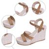 Women'S High Heels Platform Sandals With Colorful Woven Straps Sandal Elegant Temperament Dress Accessories Sandalias De TacóN