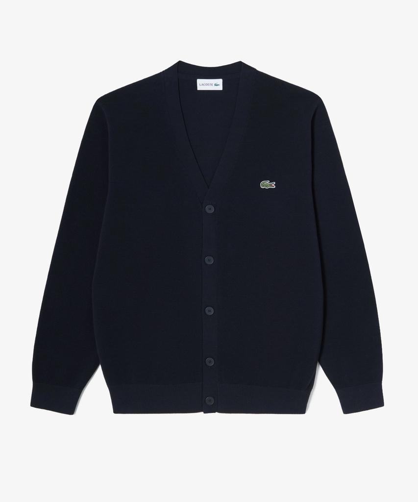 Lacoste Men'S Pique V-Neck Cardigan Ah186E-56G 166