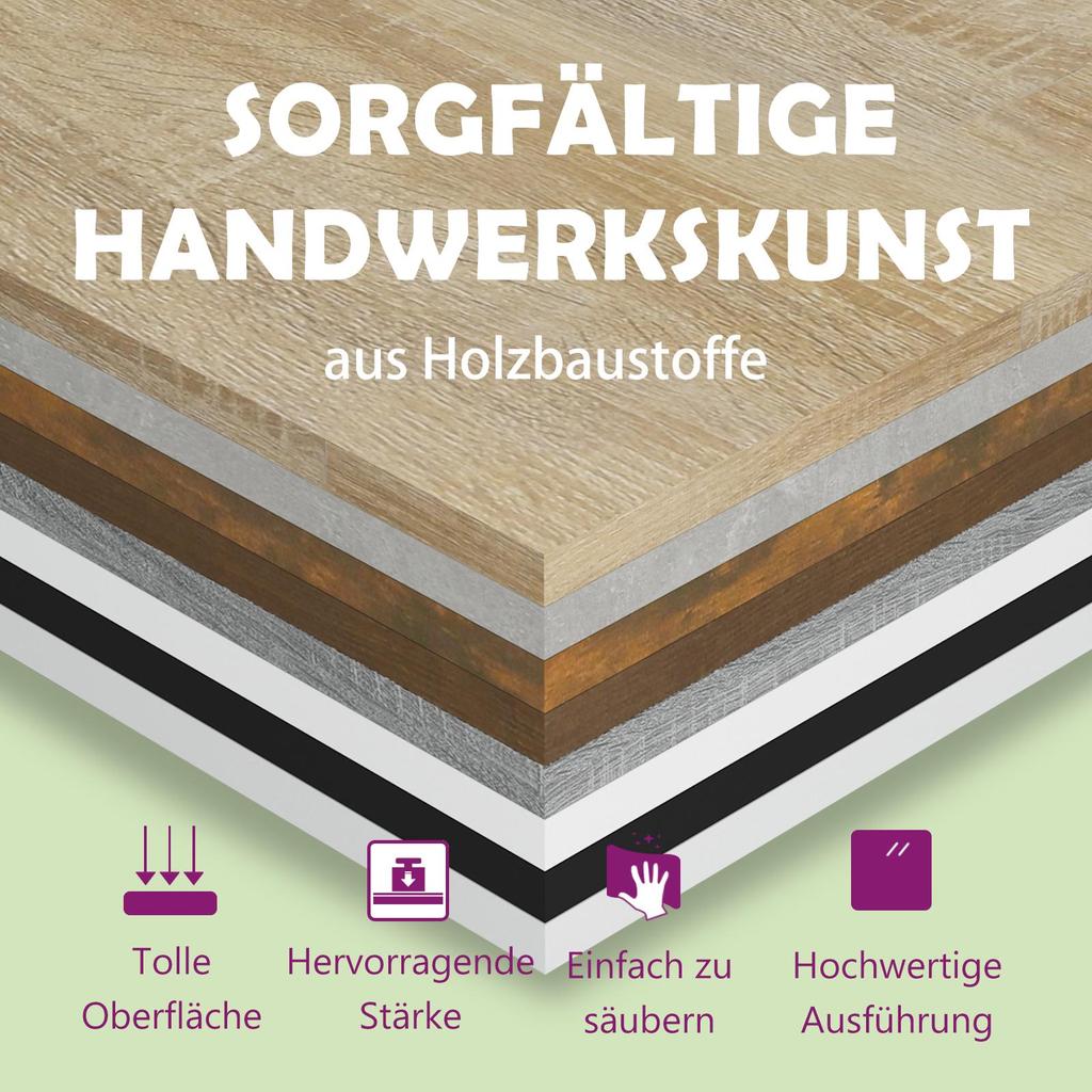 Modernes Kopfteil Mit Regalen Und Stauraumtrennwand, Ohne Bettgestell Und Matratze, 160x18,5x104,5 Cm