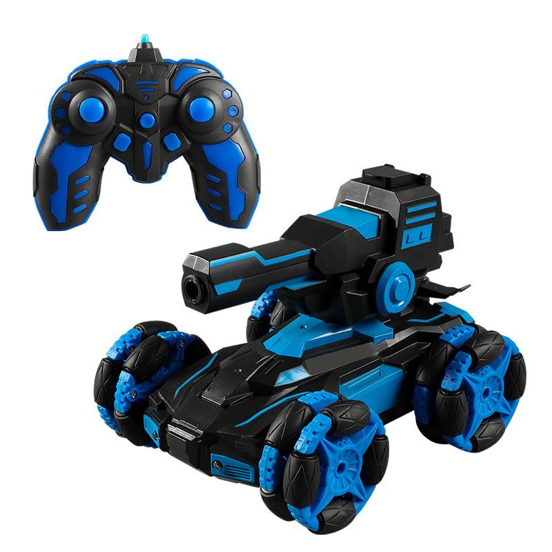Six-wheel Swinging-arm Wireless Remote-controlled Stunt Tank Competition Water-bomb Tank Children's Birthday Toy