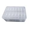 14Pcs Small Plastic Storage Box with Hinged Lids - Clear Bead Organizer