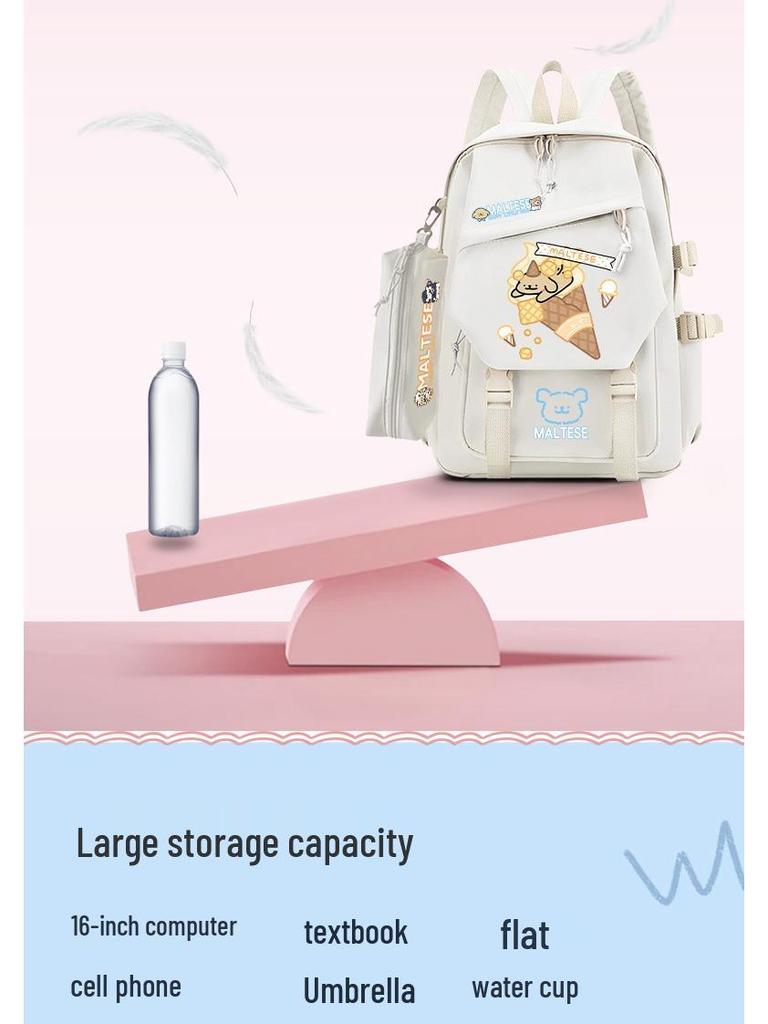 Lively Puppy Girls' Versatile School Backpack - Lightweight, Spacious & Perfect for Travel
