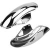 Motorcycle Front Mud Flap Guard Fairing Mudguard Cover Metal Motorcycle Front Mudguard Replacement Fit for GN125 GN250 Chrome
