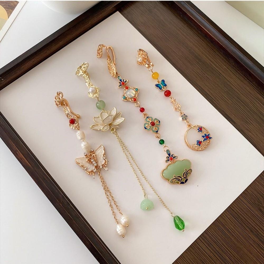 Zinc Zinc Alloy Chinese Style Brooch Electroplating Lapel Brooch Vintage Women Hanfu Ornament  Decoration