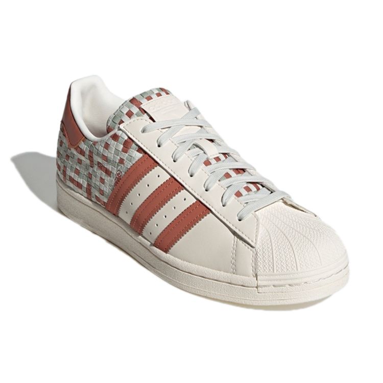 Adidas Originals Superstar Casual Low-Top Sneakers Unisex Sneakers White Red Green GV9230