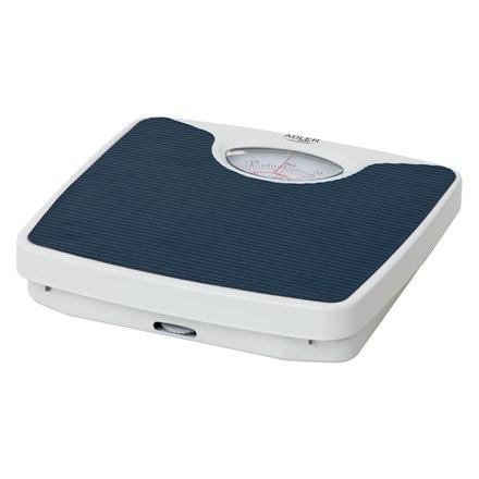 Adler | Mechanical Bathroom Scale | Ad 8151B | Maximum Weight (Capacity) 130 Kg | Accuracy 1000 G | Blue/White