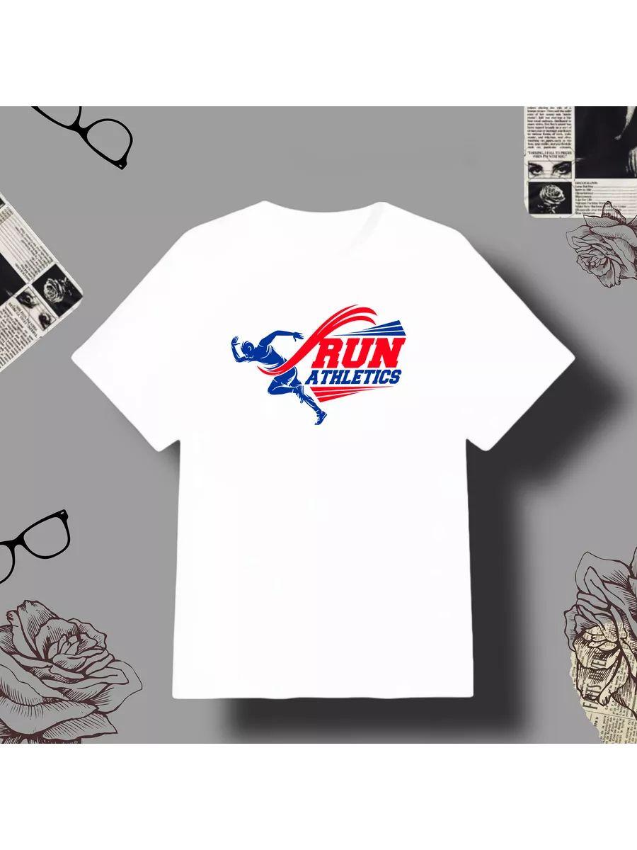 Sport running print T-shirt L