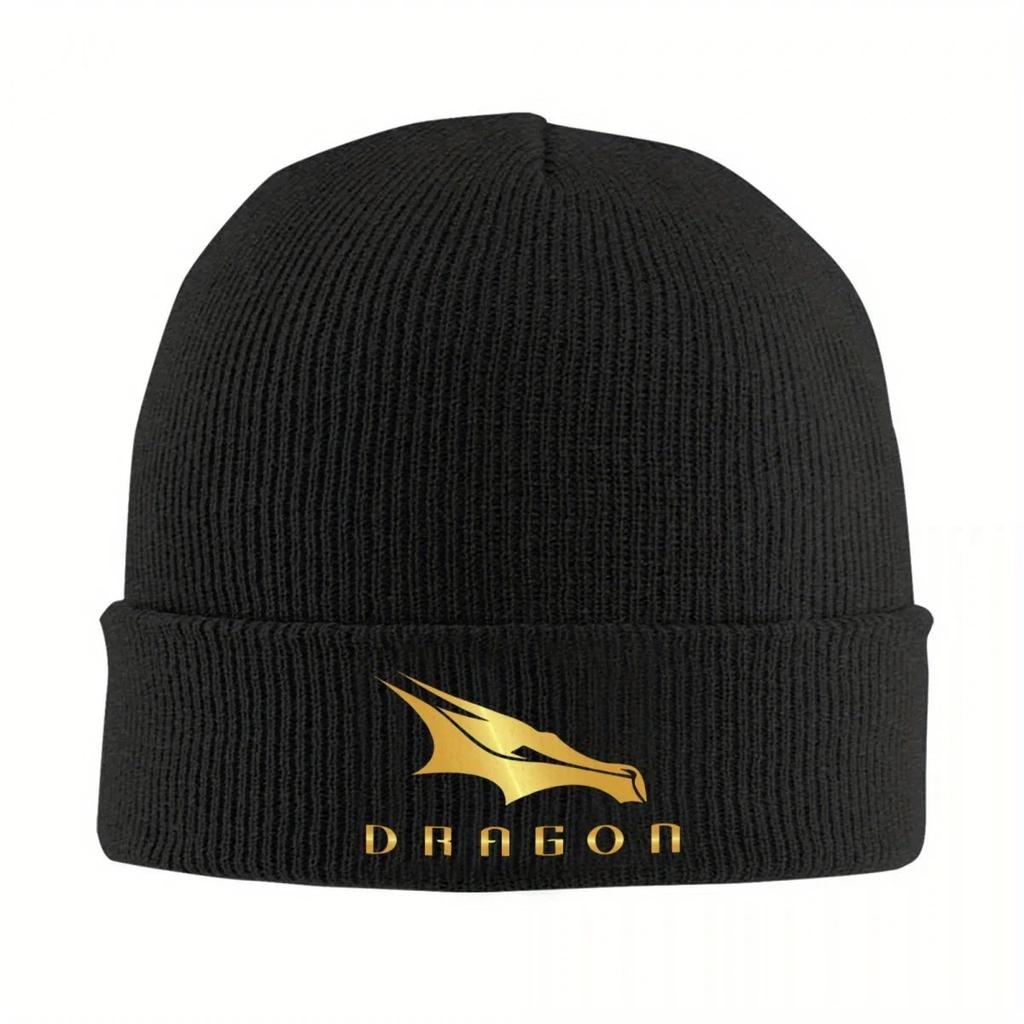 New Dragon Spacex Gold Edition Hats Autumn Winter Skullies Beanies Warm Caps Unisex Women Knitted Caps