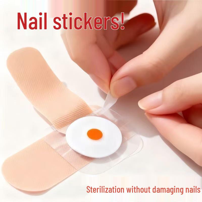 Hong Kong Specialty Gray Nail Patch - Genuine Plant Extract for Universal Nail Art 