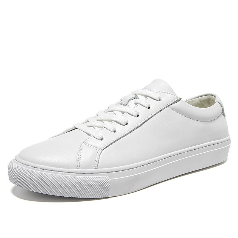 The first layer of cowhide thick-soled white shoes is customized in whole batches and ordered in whole batches.