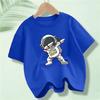 New Summer Kids Clothes Funny Astronaut Print Cartoon T Shirt Streetwear Cotton Tops Children Boys Clothes Short Sleeve Tees
