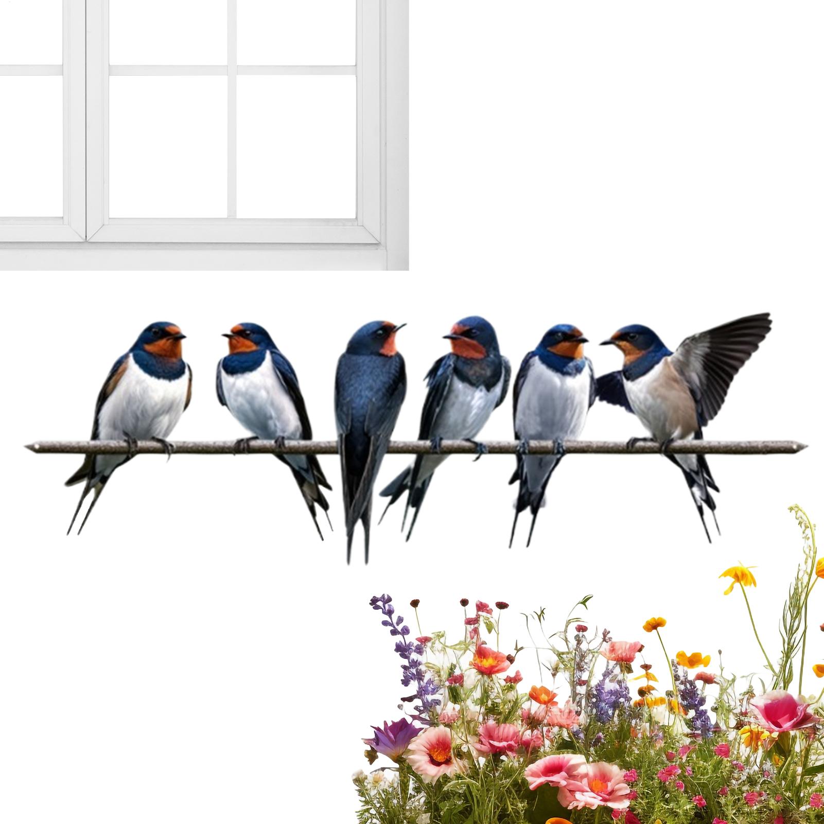 

Courtyard Outdoor Artificial Swallow Ornament Fake Bird Garden Decoration Crafts Iron Art Swallow Courtyard Ornaments CN