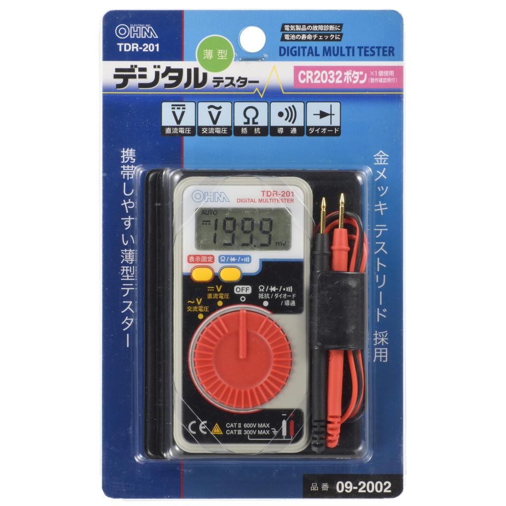OHM Digital Multi Tester TDR-201 (09-2002)