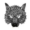 Rp Wolf Mask Halloween Costume Prop With Foam Material For Cosplay And Parties