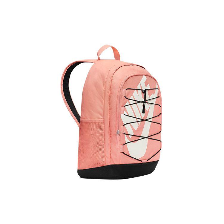 Nike Hayward Large Logo Strap Fabric Backpack Unisex Backpack Light-Pink Light-Coral Root-Brown DV1296-824