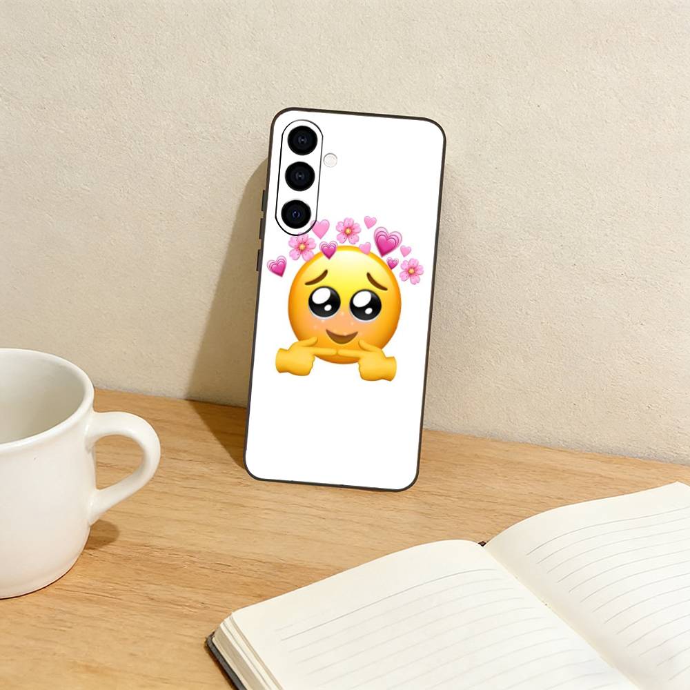 spring emojis Phone Case For Samsung Galaxy A73,A72,A71,A70,A53,A52,A51,Others Soft Black Cover Samsung a40