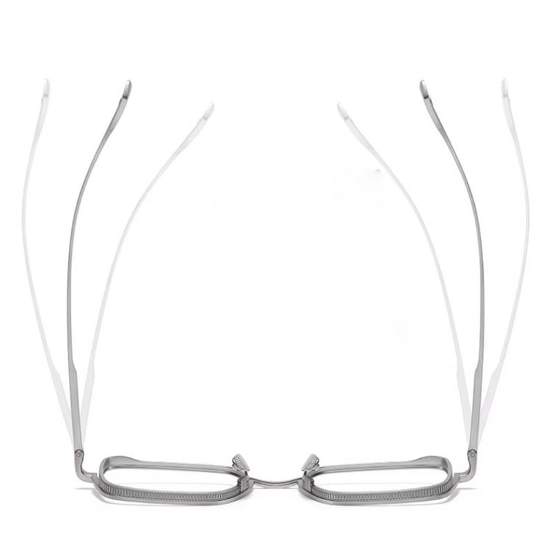 Classic Blue Ray Blocking Glasses Men Women Metal Square Anti-Blue Light Eyeglasses Ultralight Frame Eyewear