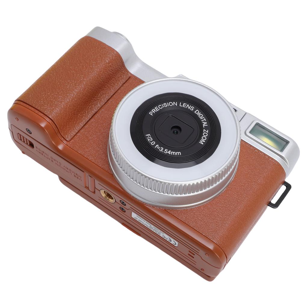 4K Digital Camera Autofocus 64MP Vlog Camera with 2.8 Inch 180 Degree   Screen Travel Camara for Photography