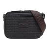 Jacquard-Buchstaben-Leder-Logo-Aufnäher Baumwoll-Kameratasche Unisex-Umhängetasche Grau EM003418-AF13823-U8168