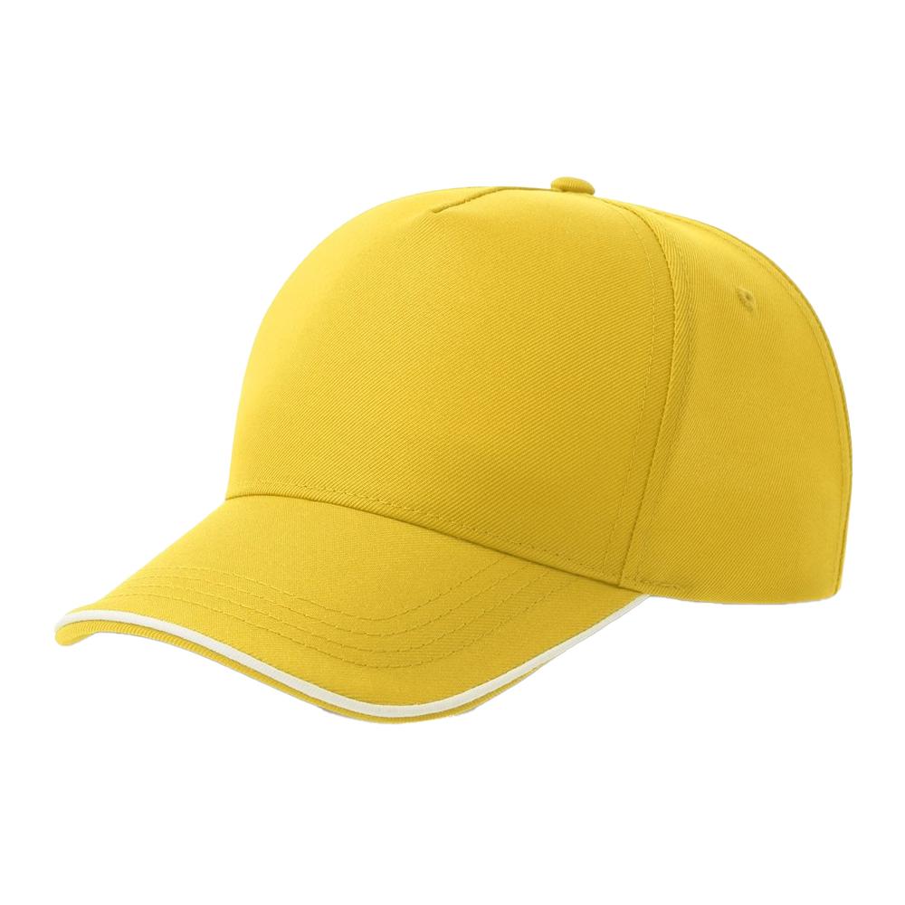 Atlantis Headwear Unisex Adult Recy Five Piping 5 Panel Recycled Structured Baseball Cap