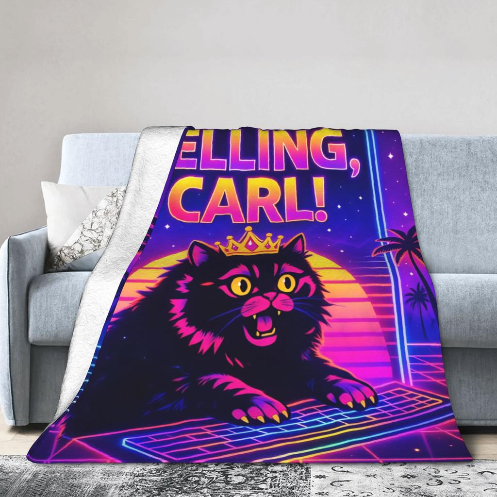 Dungeon Crawler Carl I am Yelling Carl Blankets Super Soft Print Plush Throw Blanket For Students Living Room Flannel Bed Cover