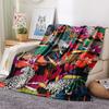 1Pc Jungle Leopard Print Flannel Blanket, High Quality Comfortable for All Seasons, Home Decor, Warmth and Comfort, Perfect for Christmas Gifts