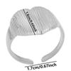 Echtvergoldeter Offener Verstellbarer Ring Echter Stein Edelstahlringe Für Damen Herren Zubehör Geometrischer Schmuck Ringe Geschenk