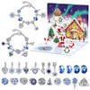 24pcs Christmas Advent Calendar Bracelet Set Christmas Countdown Advent Calendar Charm Bracelets 24 Days DIY Xmas Bracelets Set