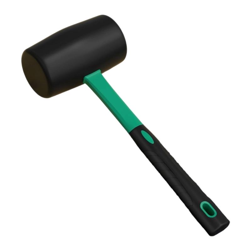 Heavy Duty AntiSlip Rubber Hammer Professional Tile Laying Tool With Ergonomic Grip And Double Head Design Mallets