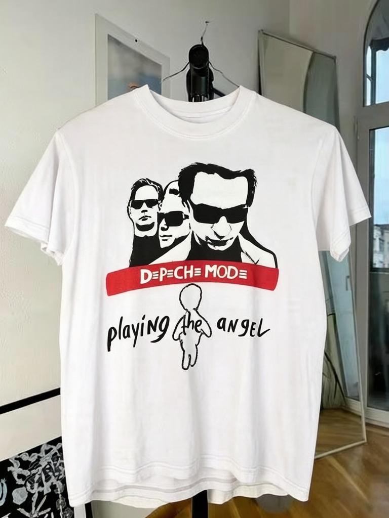 1993 EditionDepeche Mode Retrostyle Black Unisexs and Womens Casual Tshirt Made of Highquality Cotton Suitable for All Seasons L