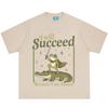 I Will Succeed Because I Am Insane Frog Crocodile Funny Meme Tshirt Unisex Unisex Hiphop Tshirts Casual Cotton Fashion Tshirts